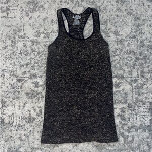 Intimately Free People Black and Gold Glitter Racerback Tank Top Size M/L